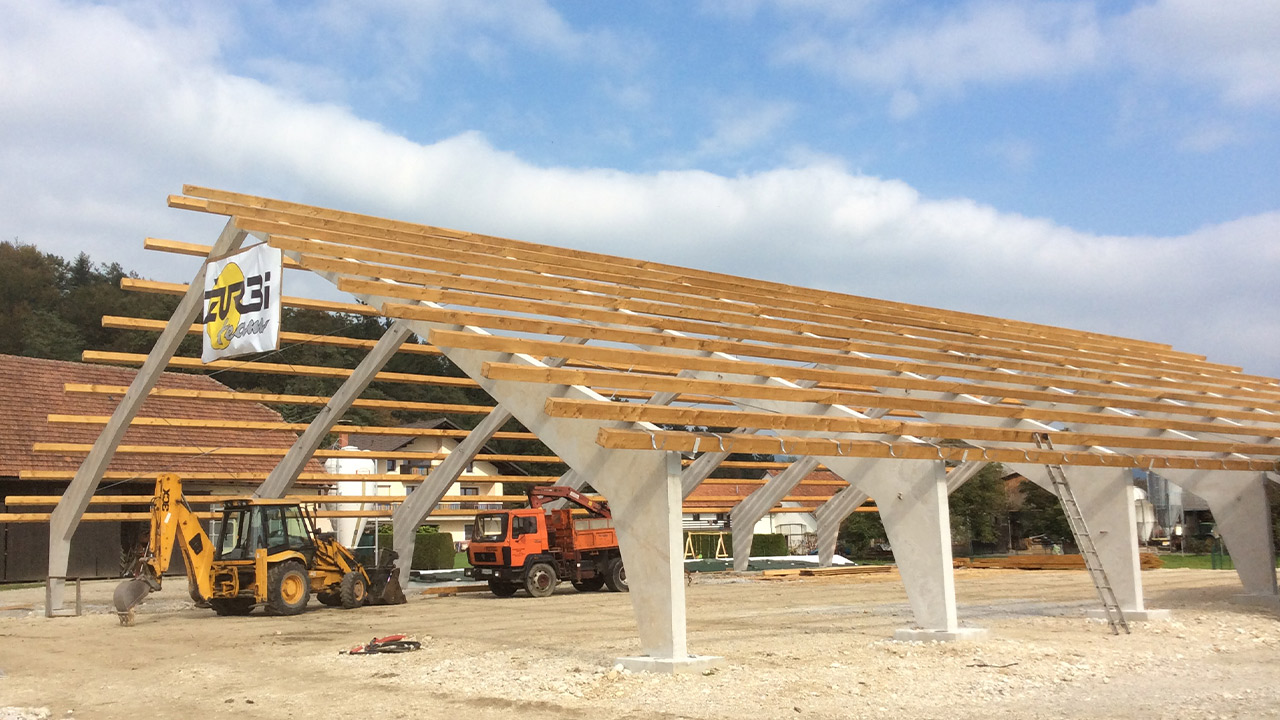 Montažni betonski hlev